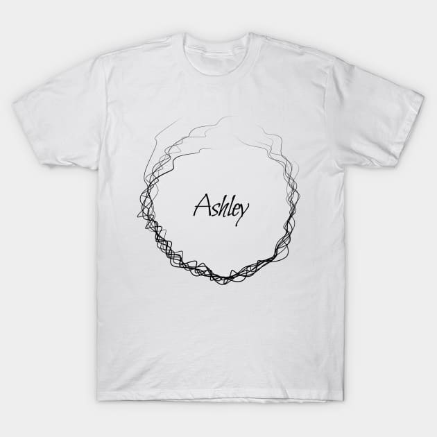 Ashley name monogram T-Shirt by RavenRarities